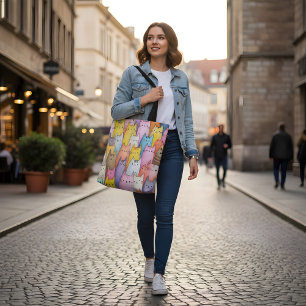 Sac à main chat coloré avec design ludique