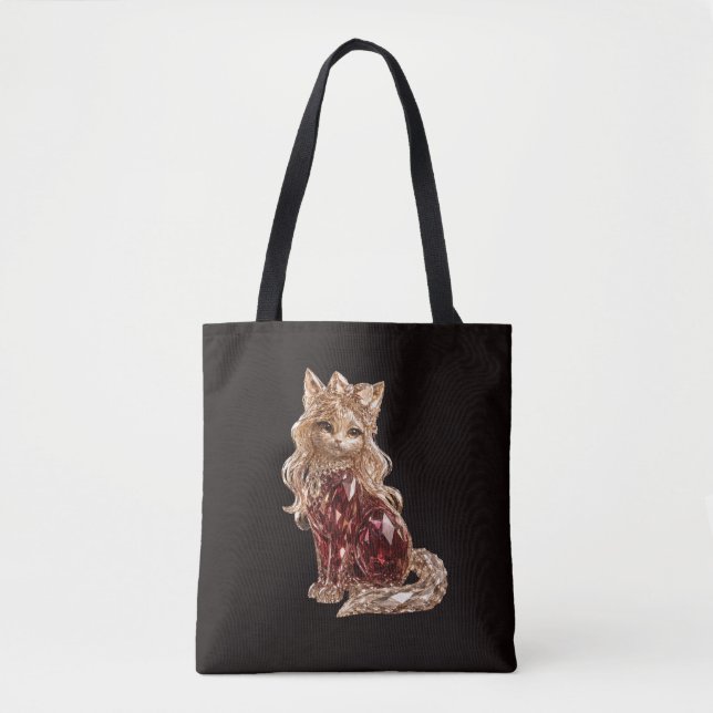 Sac à main chat mignon cristal scintillant Luxe do (Devant)