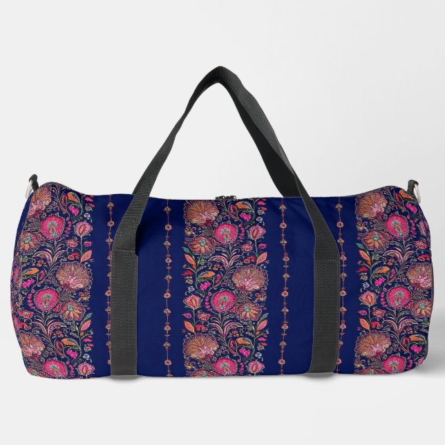 Sac à main chic bleu et rose personnalisé (Recto)