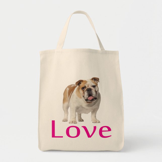 Sac à main Chien chiot Bouledogue anglais (Devant)