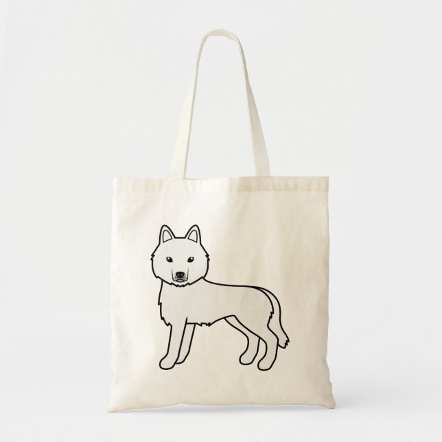 Sac à main Chien de dessin animé mignon Husky sibé (Devant)