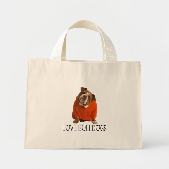 Sac à main chiot Bouledogue Anglais (Devant)