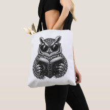Sac à main Chouette Lecture Céleste – Cadeau pour