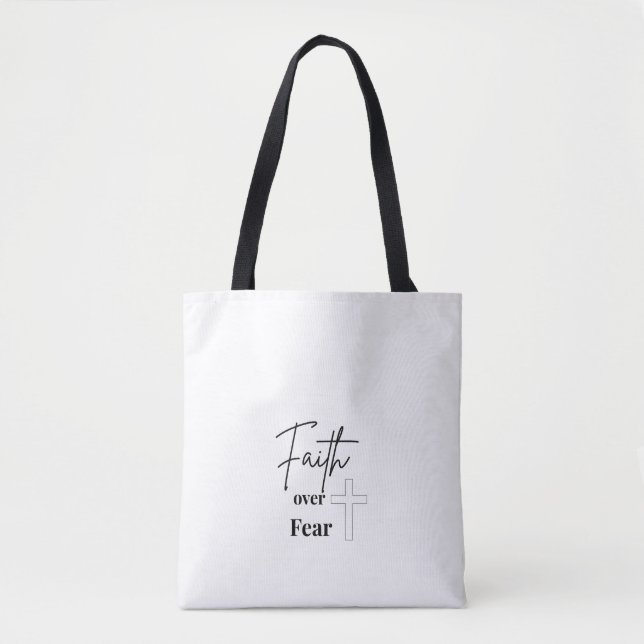 Sac à main chrétien La Foi Au-Dessus De La Peur (Devant)
