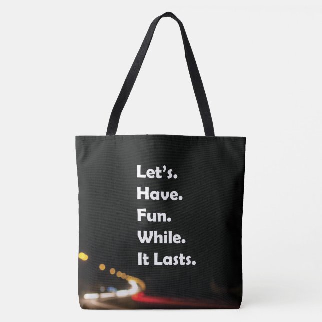 Sac à main citation Black City Aesthetic (Devant)