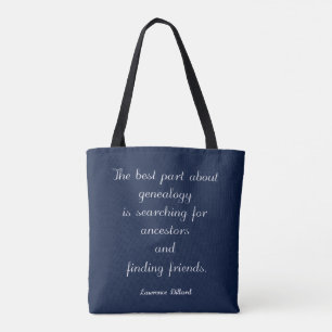 Sac à main citation de généalogie