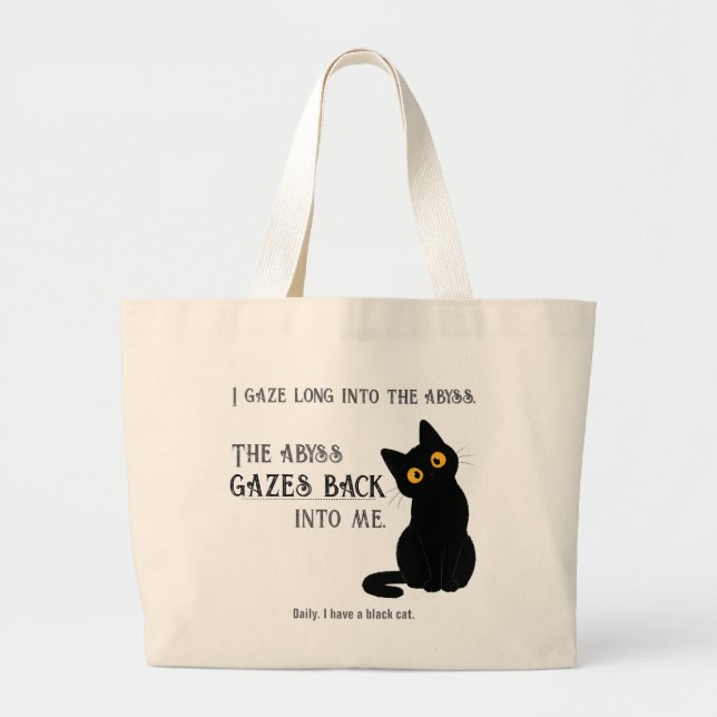 Sac à main citation de Nietzsche drôle pour parent (Devant)
