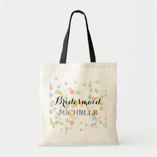 Sac à main coloré à confettis pour demoiselle d'ho
