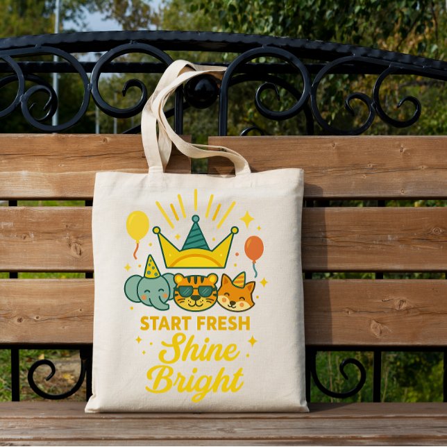 Sac à main « Commencez frais – Brillez » (Créateur téléchargé)