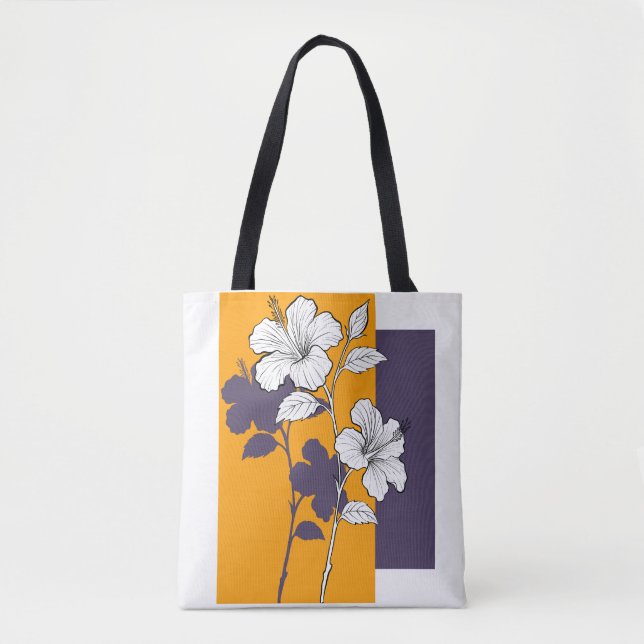 Sac à main contrasté jardin ambre (Devant)