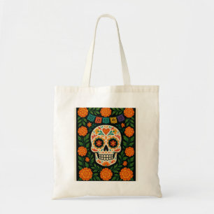 Sac à main crâne en sucre Día de los Muertos 