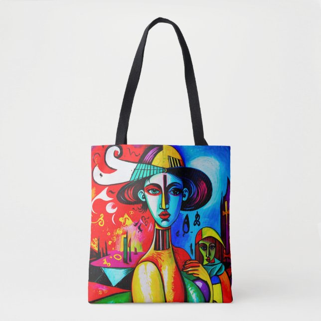 Sac à main cubiste élégant pour femme (Devant)