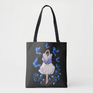 Sac À Main Danseuse Papillon Bleu – Élégante Fée