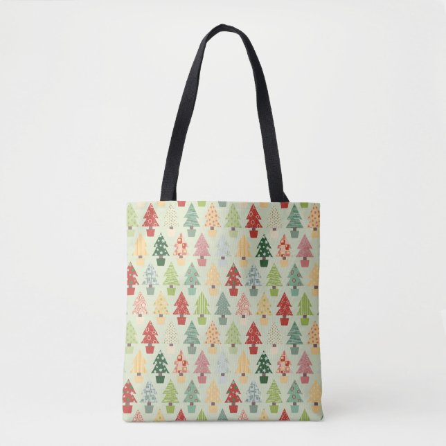 Sac à main d'arbre de Noël coloré (Devant)