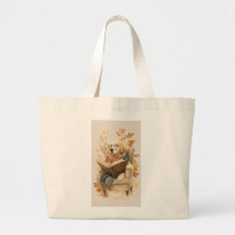 Sac à main d'automne pour chien bibliophile