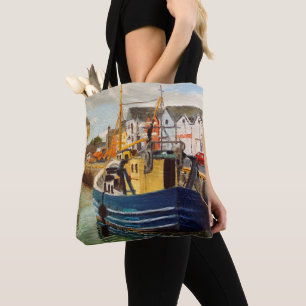 Sac à main de bateau de pêche au port