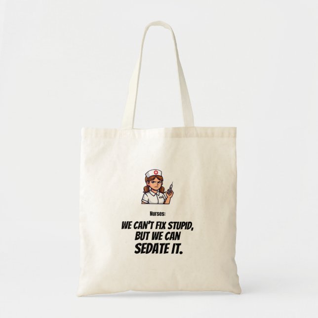 Sac à main de caractère d'infirmière | Cadeau pour (Devant)