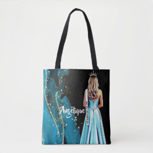 Sac à main de cérémonie bleu et or scintillant Pag