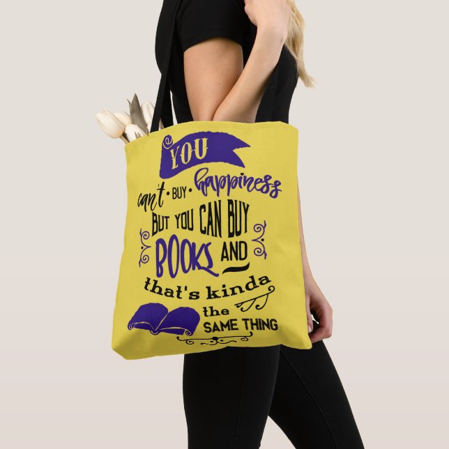 Sac À Main De Citation De Livres Acheter Du Bonheu (De près)