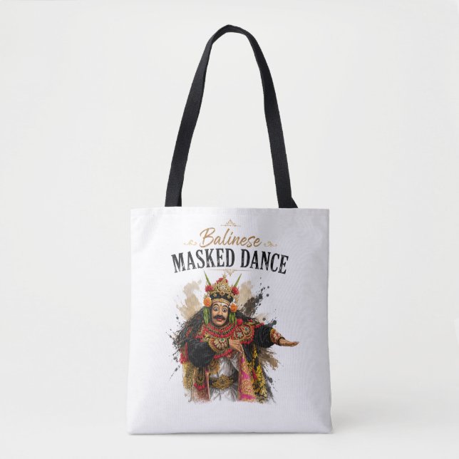 Sac à main de danse masquée balinaise (Devant)