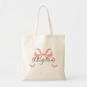 Sac à main de demoiselle d'honneur avec noeud rose