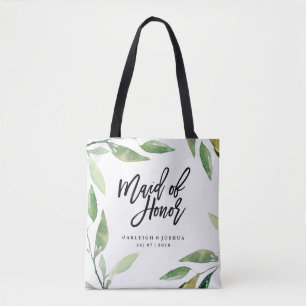 Sac à main de demoiselle d'honneur bohème feuilles