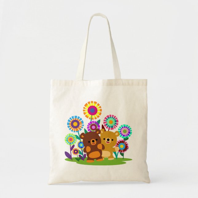 Sac à main de jardin d'ours de dessin animé mignon (Devant)