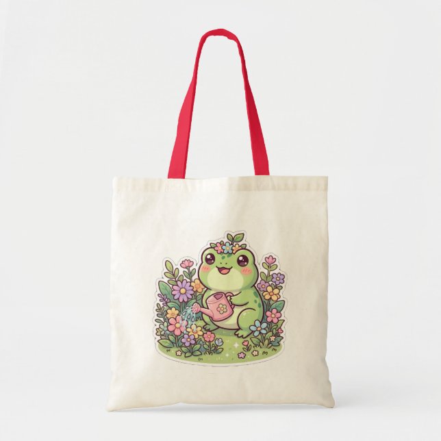 Sac à main de jardinage de grenouille mignonne kaw (Devant)