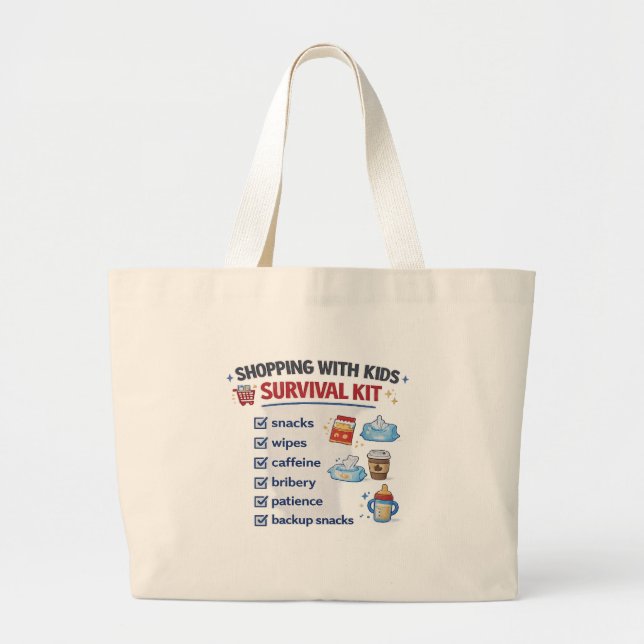 Sac à main de kit de survie pour faire du shopping (Devant)