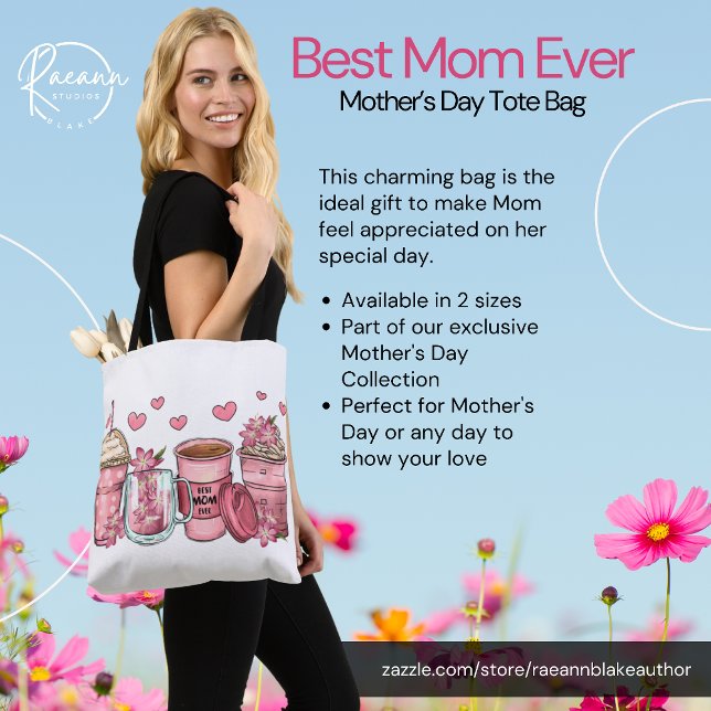 Sac à main de la fête des mères "Meilleure maman d (Créateur téléchargé)