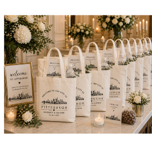 Sac à main de la skyline de Pittsburgh – Cadeau de