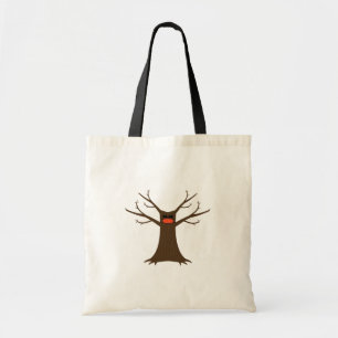 Sac à main de l'arbre effrayant portant un masque