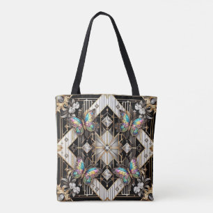 Sac à main de luxe diamants papillon arc-en-ciel