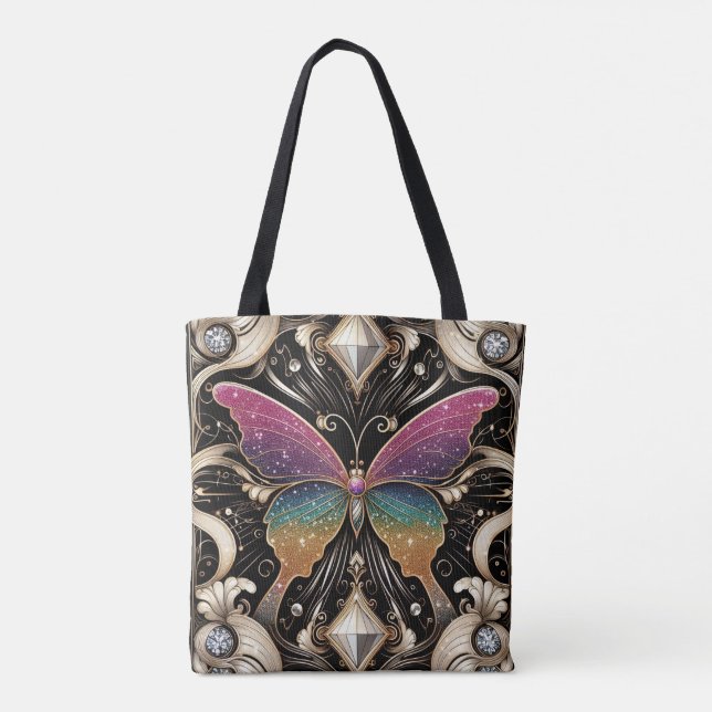Sac à main de luxe en forme de papillon arc-en-cie (Dos)