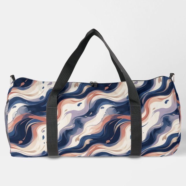 Sac à main de luxe en soie abstraite (Verso)