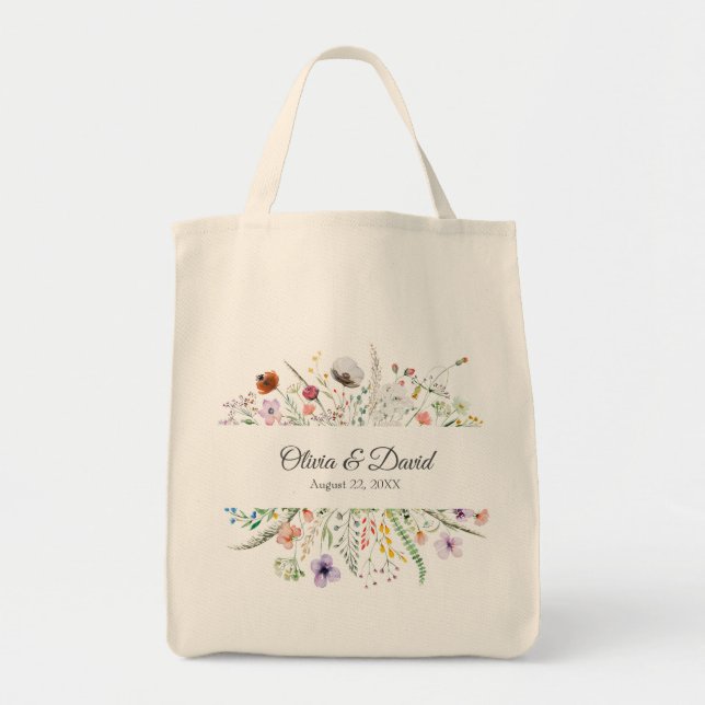 Sac à main de mariage Prairie Fleur Sauvage (Devant)