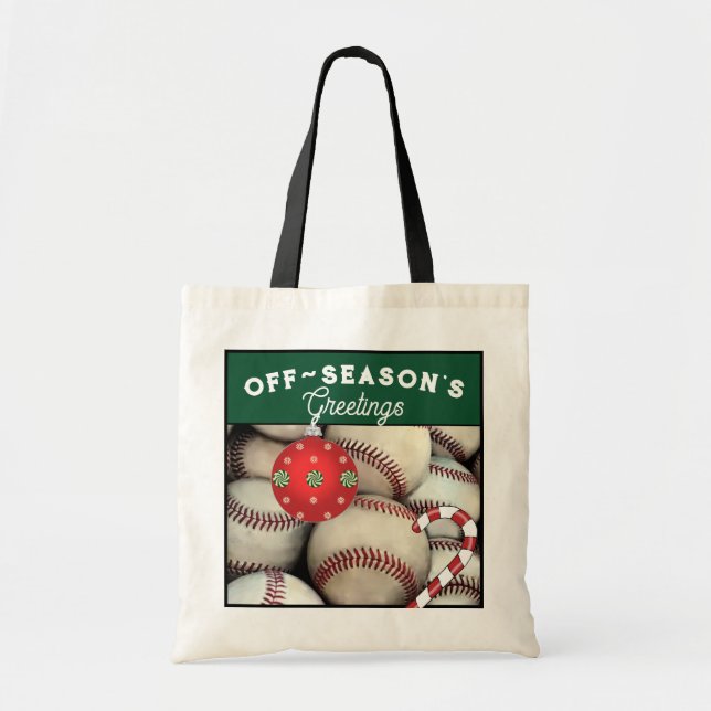 Sac à main de Noël pour baseball (Devant)