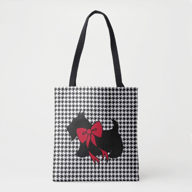Sac à main de Noël pour Terrier Écossais (Devant)