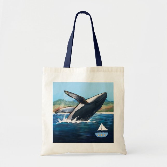Sac à main de scène de baleine à bosse (Devant)
