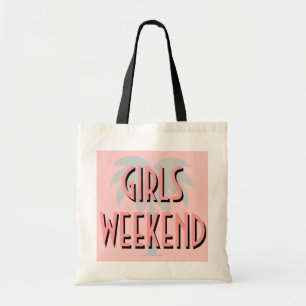 Sac à main de week-end pour filles   Palmier rose 