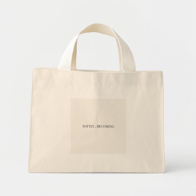 Sac à main « Devenir doucement » – Élégant minimal (Devant)