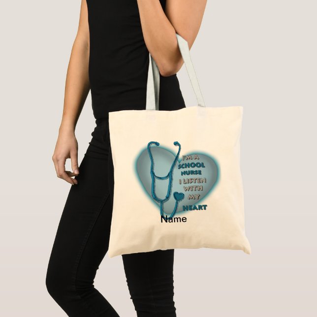 Sac à main d'infirmière scolaire Blue Heart (Devant (produit))