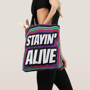 SAC À MAIN DISCO RÉTRO STAYIN' ALIVE