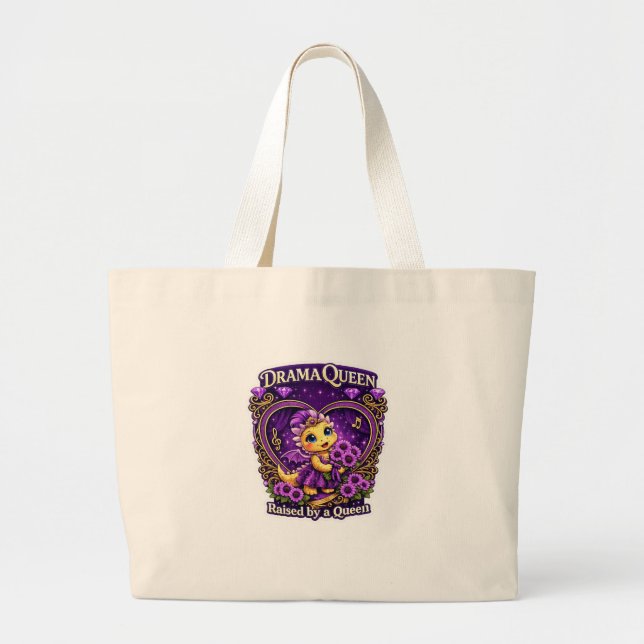 Sac à main Dragon Violet Reine du Drame (Devant)