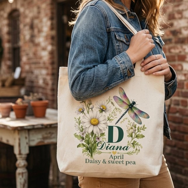 Sac à main dragonfly monogramme fleur de naissance (Créateur téléchargé)
