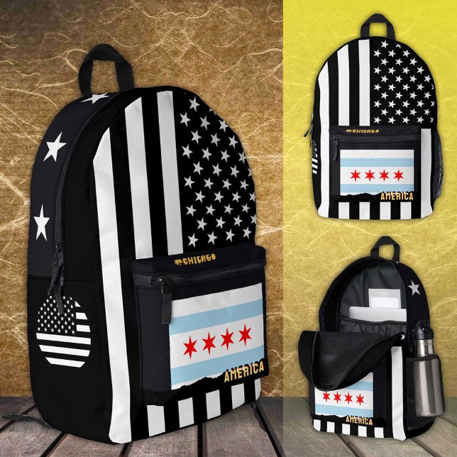 Sac à main drapeau de Chicago personnalisé, drapea (Créateur téléchargé)