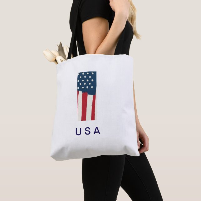 Sac à main drapeau des États-Unis  (De près)