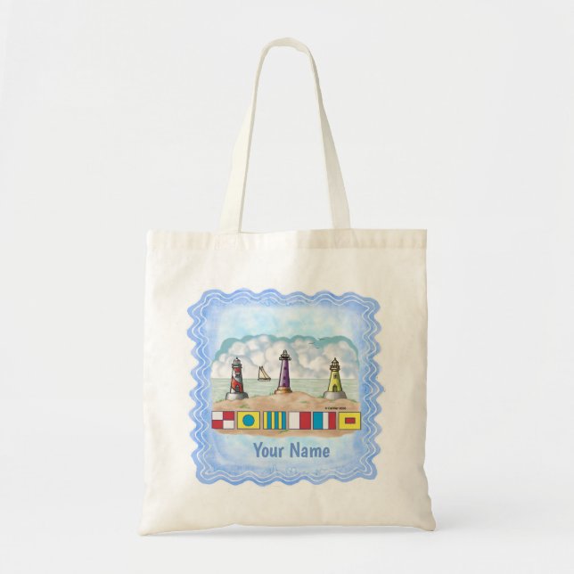 Sac à main Drapeaux du phare (Devant)