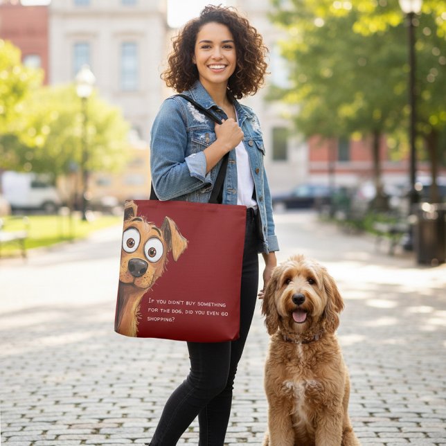Sac à main drôle de citation de shopping de chien (Créateur téléchargé)