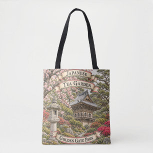 Sac à main du jardin de thé japonais